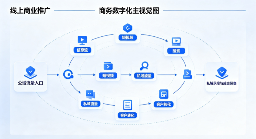 崇文区线上商业推广怎么做？全域流量闭环搭建与低成本转化实战指南